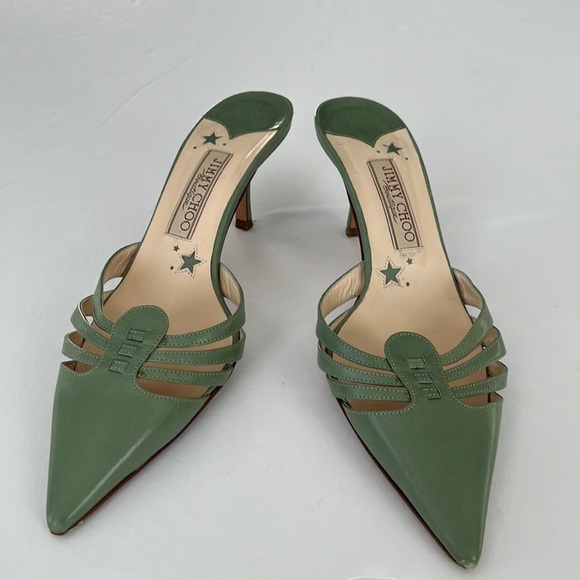 Jimmy Choo Shoes - Vintage jimmy Choo boutique kitten heel slide